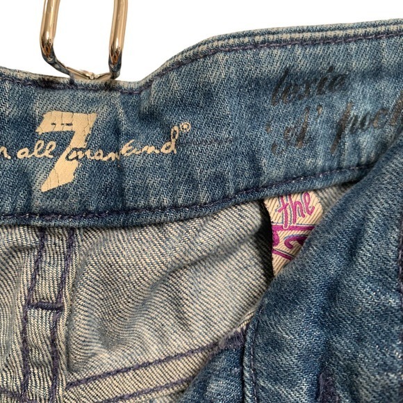 7 For All Mankind Lexie "A" Pocket Petite‎ Bootcut Flare Jean Sz 29 - Picture 3 of 4